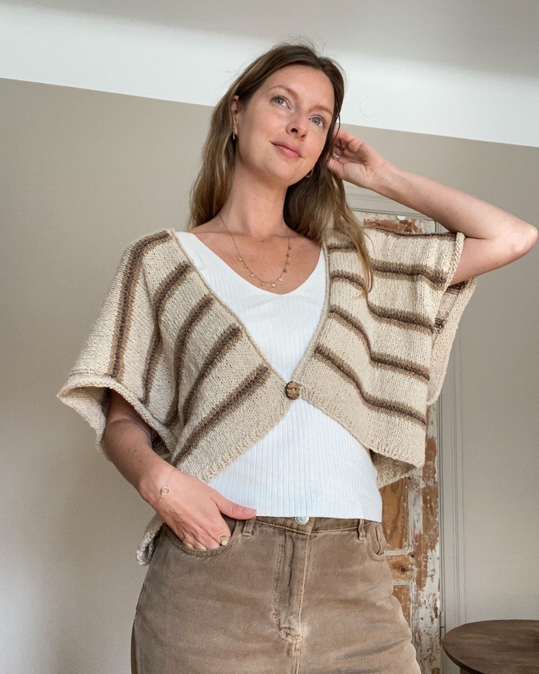 Boho Stripe Vest