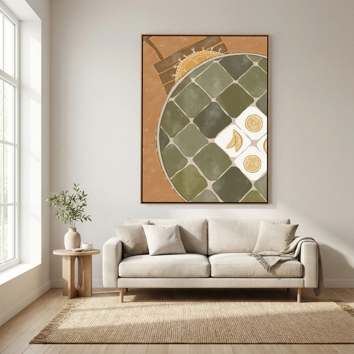 Lemon Tabletop Canvas