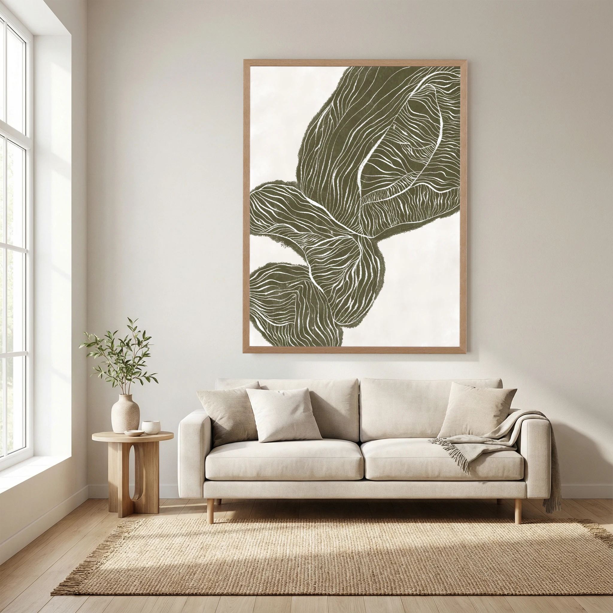 Abstract Olive Poster