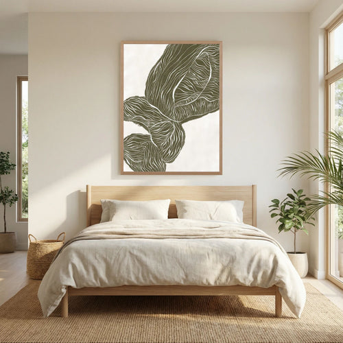Abstract Olive Poster